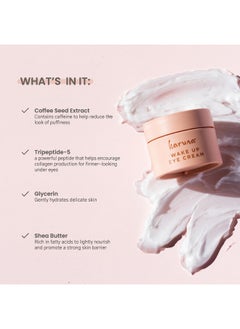 Karuna Skin Wake Up Eye Cream Hydrating Eye Cream For Dark Circles And Puffiness Firming Day Or Night Cream With Shea Butter 15 Ml  - Image 2