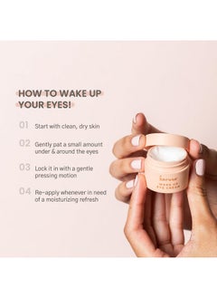 Karuna Skin Wake Up Eye Cream Hydrating Eye Cream For Dark Circles And Puffiness Firming Day Or Night Cream With Shea Butter 15 Ml  - Image 4