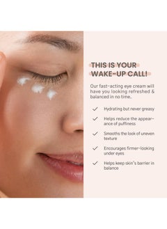 Karuna Skin Wake Up Eye Cream Hydrating Eye Cream For Dark Circles And Puffiness Firming Day Or Night Cream With Shea Butter 15 Ml  - Image 3