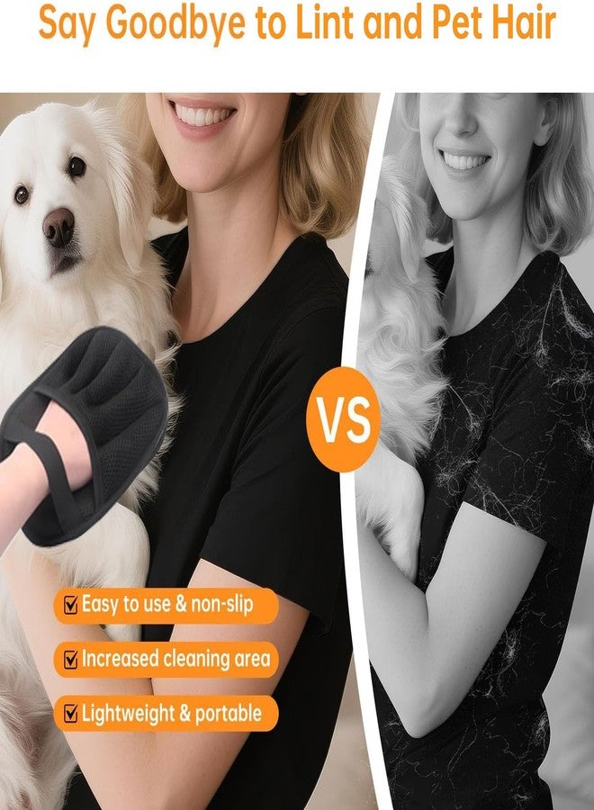 CHANCCI Magic Brush Pet Hair Remover Glove,Upgraded 5-Finger Electrostatic Pet Hair Removal Gloves for Couch, Carpet, Car Seat, Bedding, Furniture, Laundry,Reusable Animal Fur Removal Tool (Black-2PCS) - Image 5