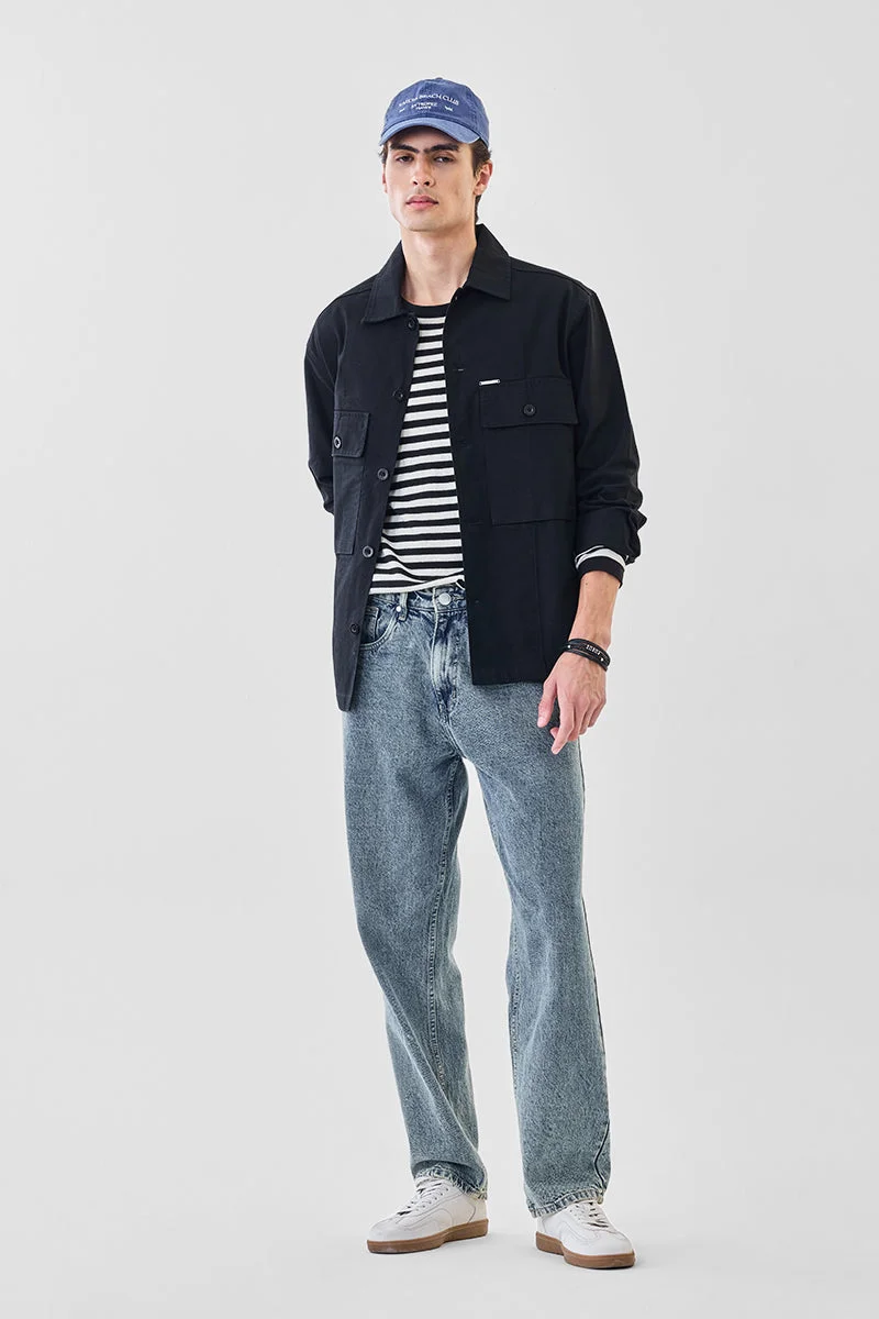 SNITCH Double Pocket Oversized Shacket