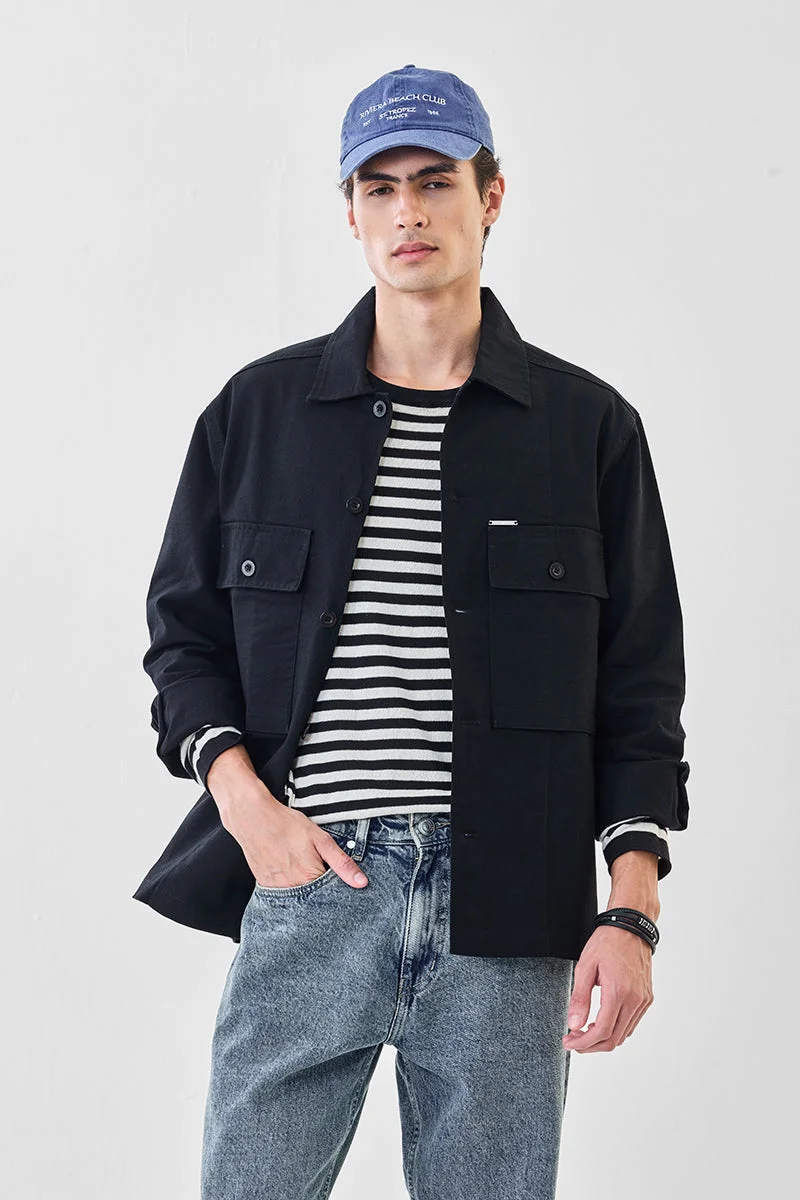 SNITCH Double Pocket Oversized Shacket