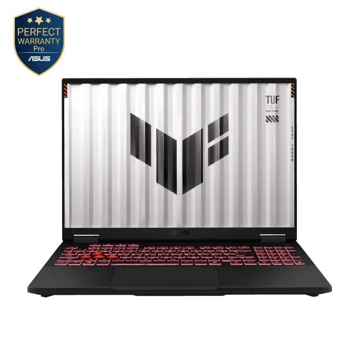 ASUS TUF Gaming A16 FA608PM-RV659W Laptop, AMD Ryzen 9 8940HX, 16GB DDR5 RAM, 512GB SSD, RTX 5060 8GB GDDR7, 16-inch FHD+ (1920 x 1200, WUXGA) 165Hz, Windows 11 - Jaeger Gray Gray - Image 1