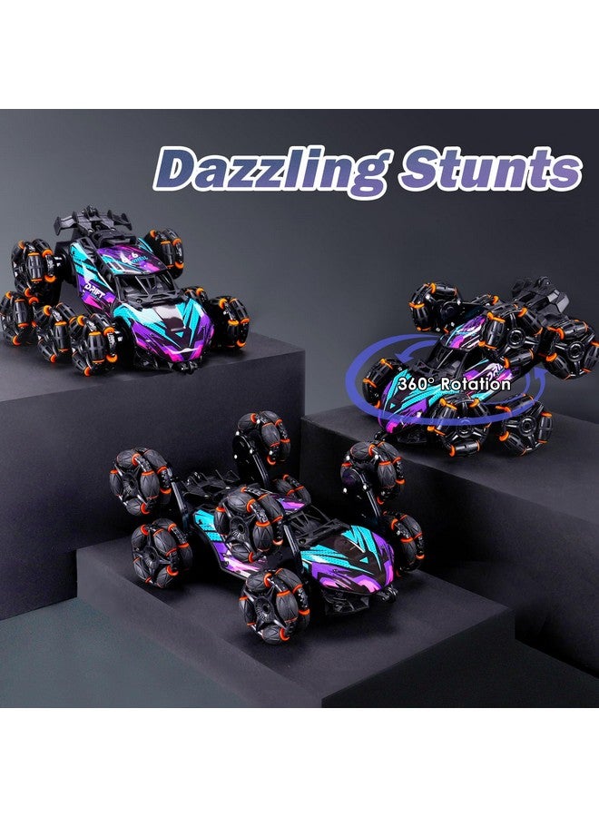 NEXBOX Cool 8 Wheels Hand Controlled Rc Stunt Car Toys, Xmas Gifts And Birthday Presents For Kids, Gesture Sensing Remote Control Cars For Boys Age 5-7 8-10 11 12 Year Old - Image 2
