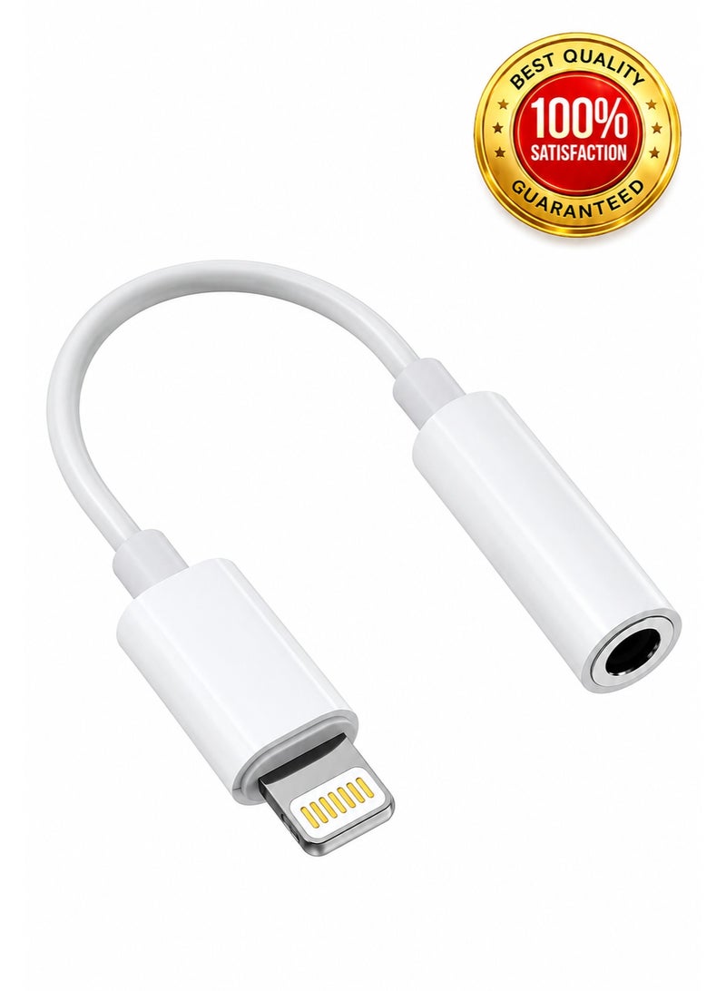 Lightning to 3.5mm Audio Converter – Supports Calls and Music – High-Quality Sound – iPhone Compatible - Image 1