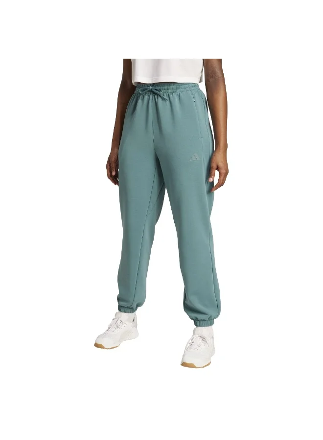 Adidas D4T Knit Pant Green Training Pants For Women XS