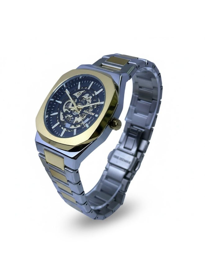 Shadow ROYAL ORBIT AS8196M Automatic Men’s Skeleton Watch Stainless Steel Gold & Silver Luxury Mechanical Wrist Watch - Image 3