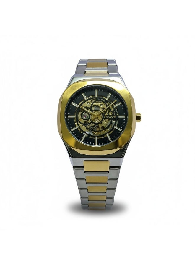 Shadow ROYAL ORBIT AS8196M Automatic Men’s Skeleton Watch Stainless Steel Gold & Silver Luxury Mechanical Wrist Watch - Image 2