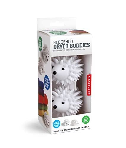 Kikkerland Hedgehog Reusable Dryer Balls, Set of 2, 1 EA, Plastic, White - Image 5