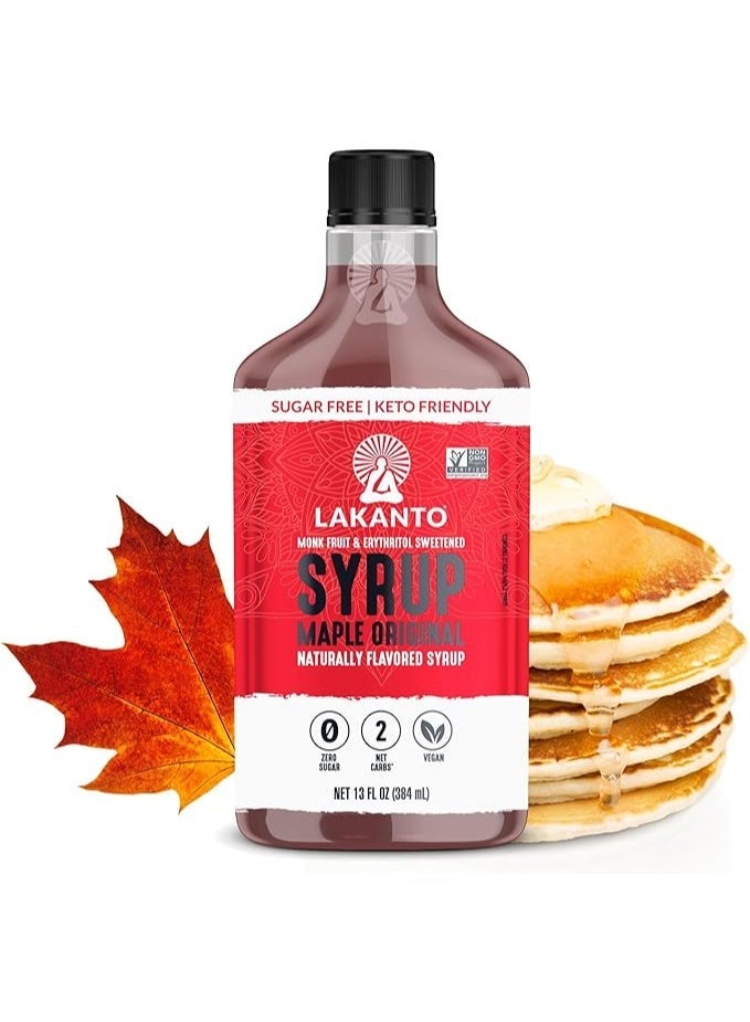 LAKANTO Lacanto Maple Flavored Syrup 13 fl oz (384 ml) - Image 1