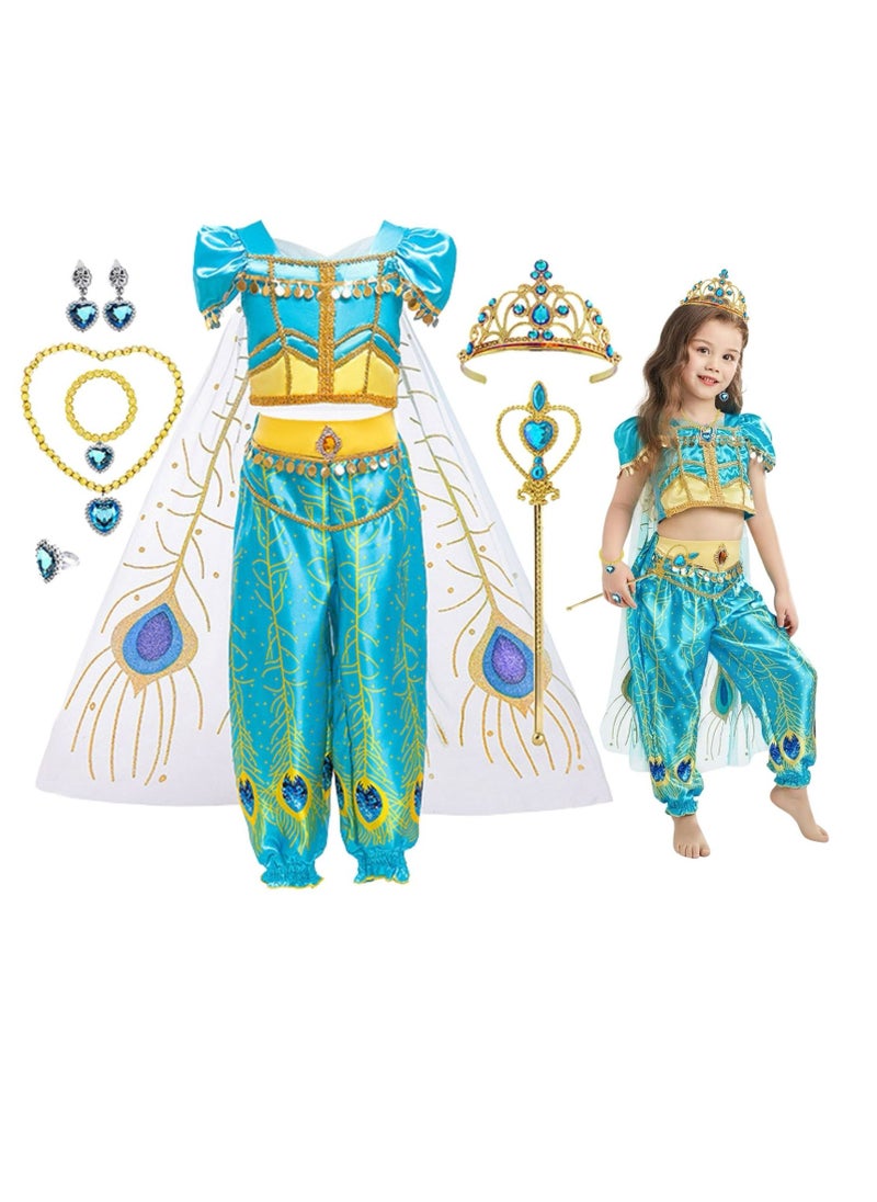 Home Smart Home Smart Princess Costume Dress for Kids' Birthday Party with Accessories – Fairy-Tale Fancy Girl Dress for Parties, Gifts, and More 