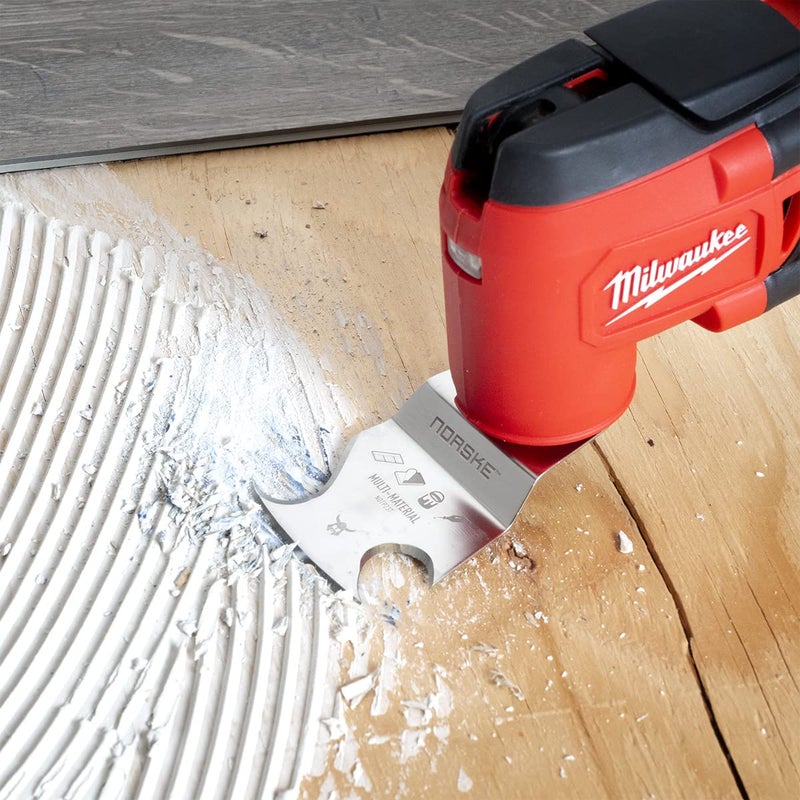 Norske Tools NOTP237 Oscillating Multi Tool Accessory Blade Universal Fit 3-in-1 Rigid Scraper & Knives - Image 4