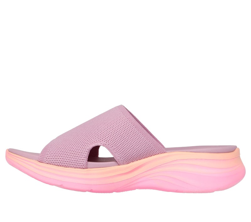 SKECHERS أحذية سكيشرز للنساء فوم فابور - غروب الشمس الساحلي، شريحة استرداد ملونة بتدرج الألوان، موف/متعدد، 10م - Image 2