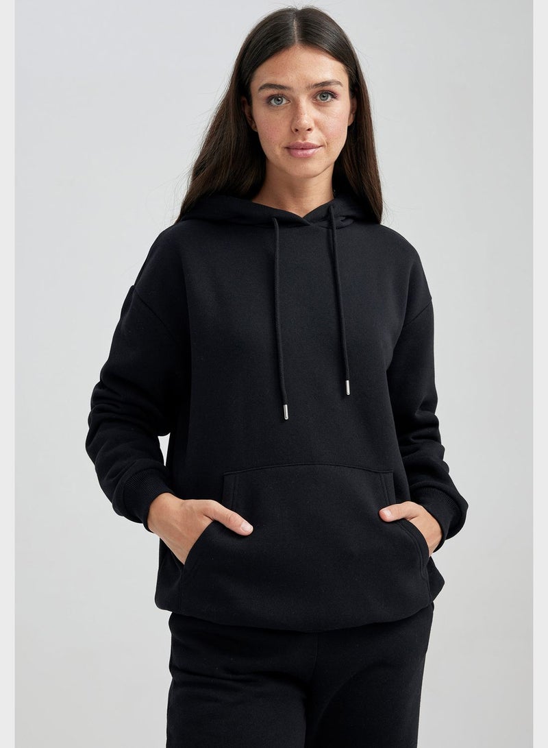 DeFacto Crew Neck Sweatshirt - Image 1