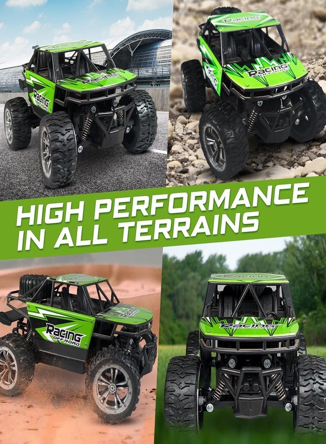 KIPA GAMING Remote Control Car Off-Road Monster Truck, 2.4GHz RC Racing Buggy, USB Rechargeable, Large All-Terrain Wheels (Dirt Tracker - Green) - Image 4