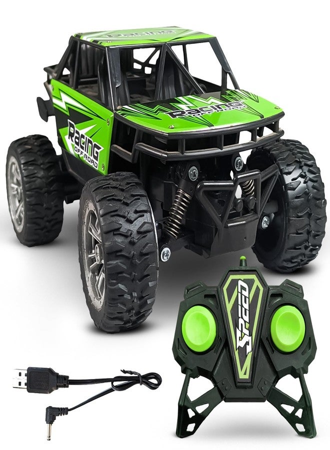 KIPA GAMING Remote Control Car Off-Road Monster Truck, 2.4GHz RC Racing Buggy, USB Rechargeable, Large All-Terrain Wheels (Dirt Tracker - Green) - Image 1