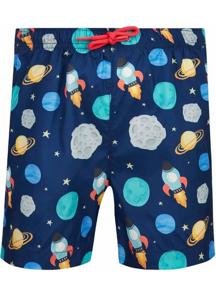 Remsa Mayo Remsa Swimsuit Swim Shorts Boy Baby Astro S214 Dark Navy Blue  - Image 1