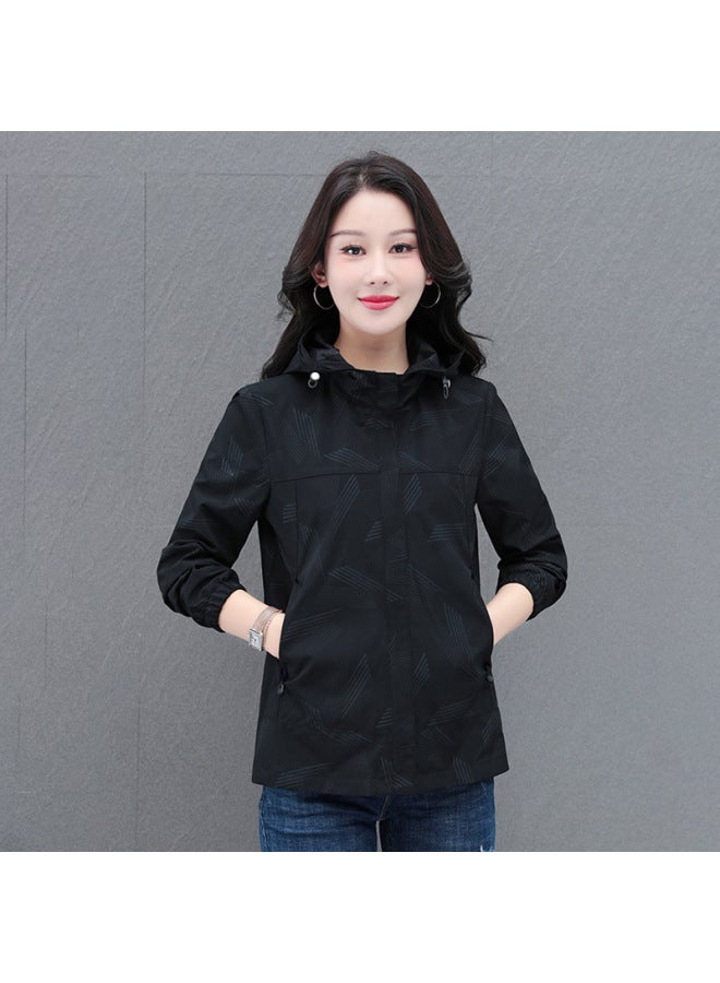 Spring Coat Women's Small 2024 Spring And Autumn Thin Loose Short Windbreaker Outdoor Women's Jacket  - Image 4