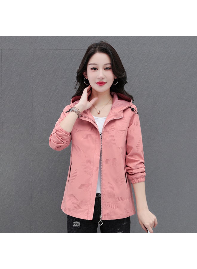 Spring Coat Women's Small 2024 Spring And Autumn Thin Loose Short Windbreaker Outdoor Women's Jacket  - Image 3