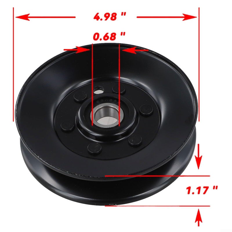 Lawn Mower Deck Pulley For Exmark Mowers Replaces 1 603805 603805 99 4638 Black Short Coated Steel Pulley Engine Pulley Durable Oem Alternative Part For Maintenance - Image 5