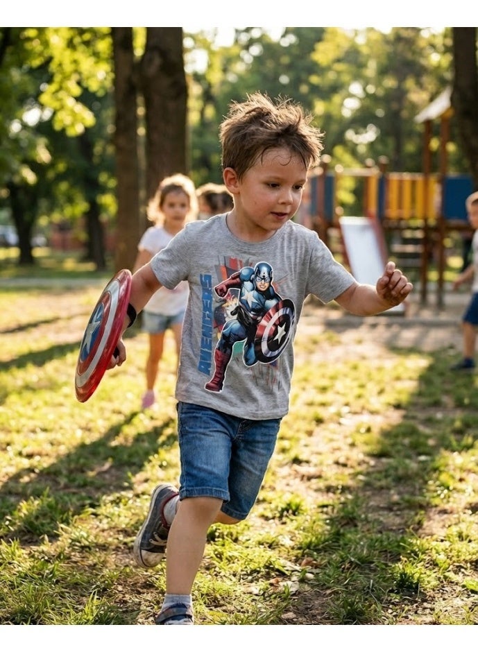 أفينجرز مارفل مارفل أفنجرز كابتن أمريكا بوي تي شيرت - Image 2