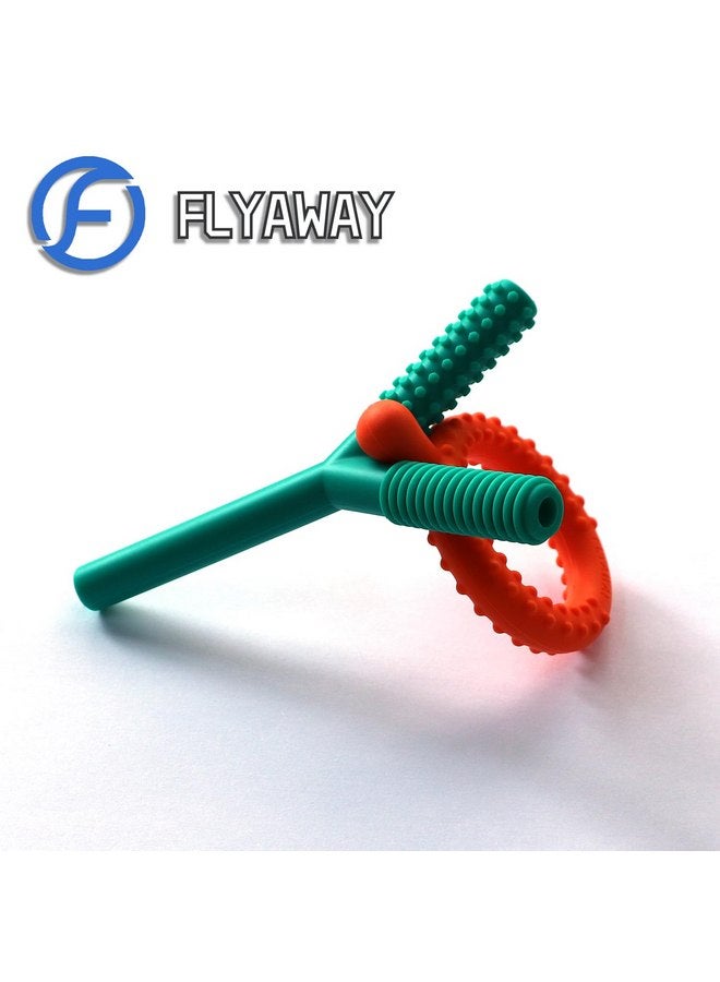 Flyaway Sensory Toys for Kids with Autism, 5 Pack Autism Toys Silicone Baby Teething Toys for ADHD, Anxiety, SPD Chewing Biting Fidgeting, Teething Relief Tubes for Babies - BPA Free - Image 2