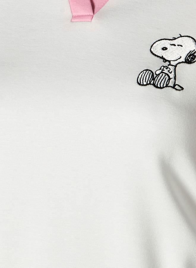SP Characters T-shirt with Snoopy Embroidery - Image 2