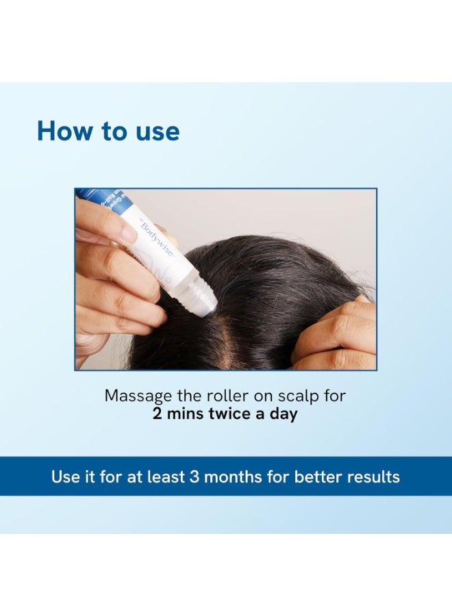 Be Bodywise Rosemary Hair Growth Serum  Roll On  25ml   3% Redensyl 2% Aminexil and 2% Anagain   Thicker and Stronger Hair Growth Prevents Hair Fall and Stimulates Hair Follicles   For All Hair Types - Image 4