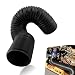 CyperFair Car Air Intake Pipe 24 Antileakage Flexible Expansion Hose for Extending to 39 Stabilizing Tight Connection Intake Turbo Hose Universal Modified Accessory for Cars Black - Image 2