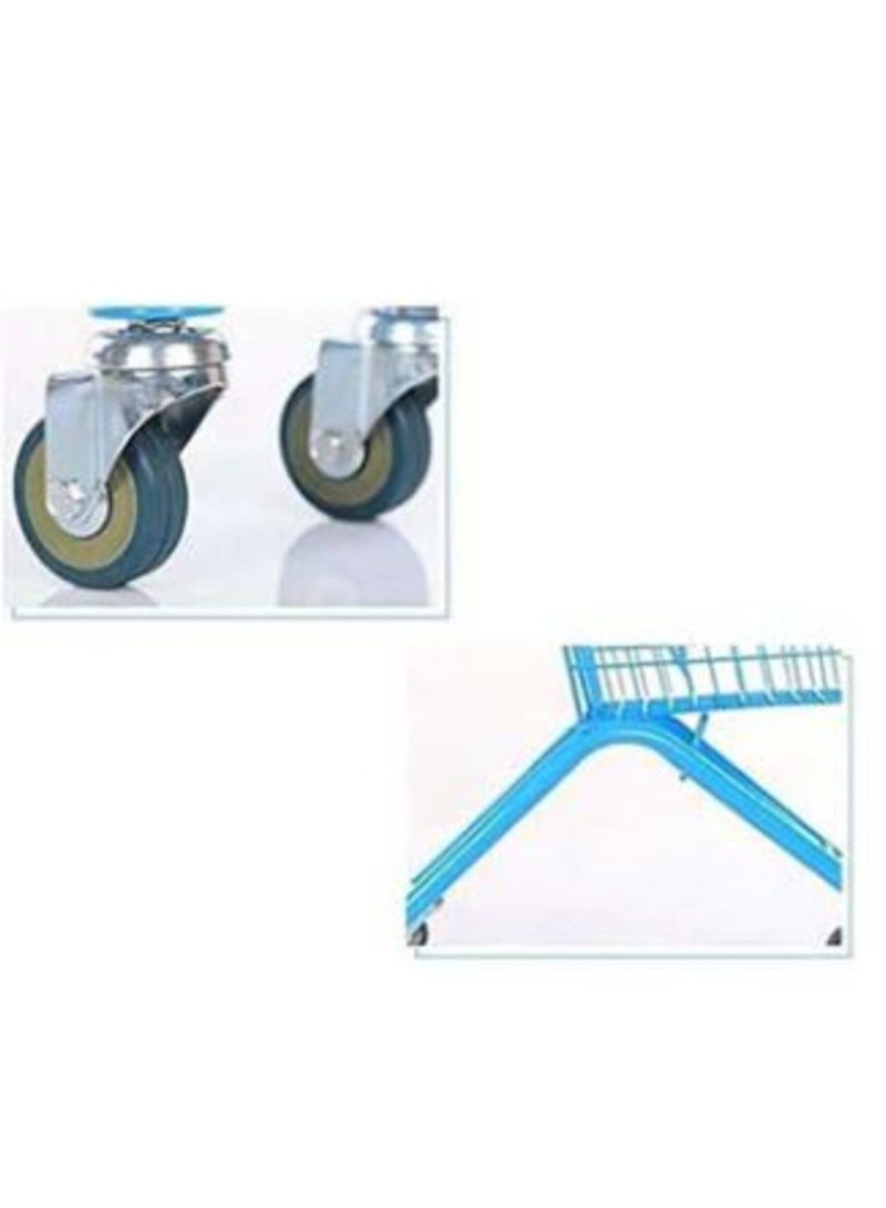 حسم عربة تسوق من الحديد للأطفال، عربة تسوق صغيرة للسوبر ماركت للأطفال، لعبة عربة تسوق بإطار معدني قوي، عربة تسوق للعب التظاهري للأطفال من عمر 3 أعوام فما فوق - Image 5