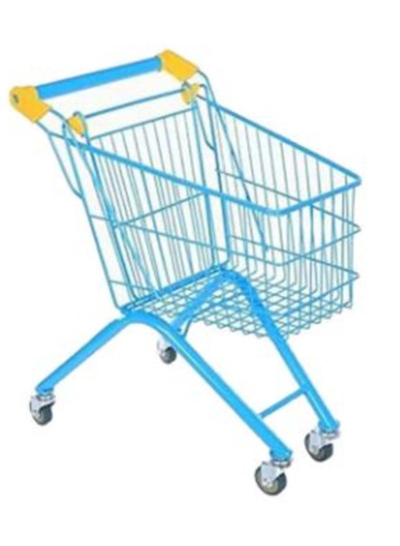 حسم عربة تسوق من الحديد للأطفال، عربة تسوق صغيرة للسوبر ماركت للأطفال، لعبة عربة تسوق بإطار معدني قوي، عربة تسوق للعب التظاهري للأطفال من عمر 3 أعوام فما فوق - Image 1