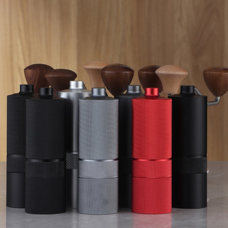 Manual Coffee Bean Grinder 12 Coarseness Settings CNC Stainless Steel Core Burr Coffee Grinder Portable Double Bearing Positioning Hand Coffee Grinder Suitable Use for Home / Office and Travel - Image 3