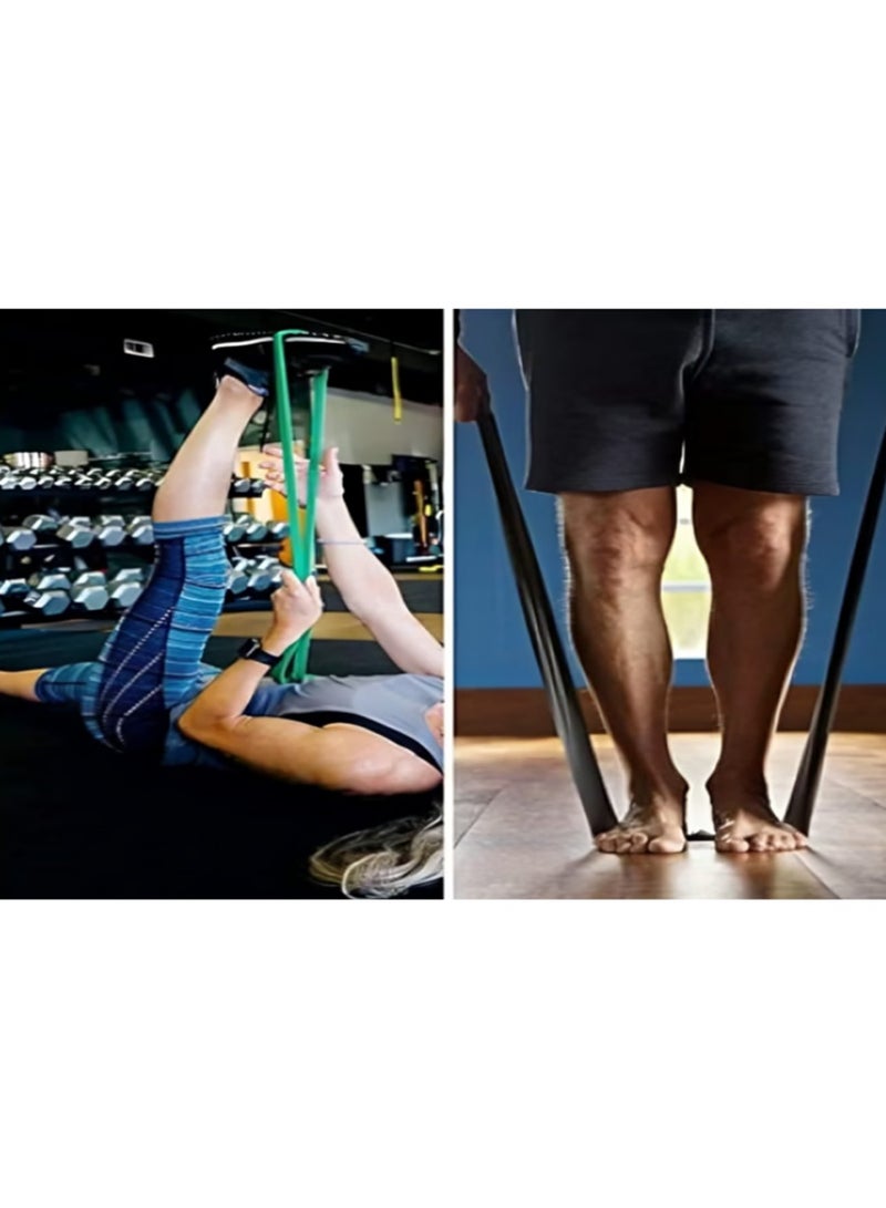 Relax Smart Resistance Bands Set 4 Pcs Exercise Bands Workout Bands Elastic Bands for Exercise Pull Up Assistance Bands Fitness Bands Assist Set for Body Training Strength Weighted Gyms - Image 4