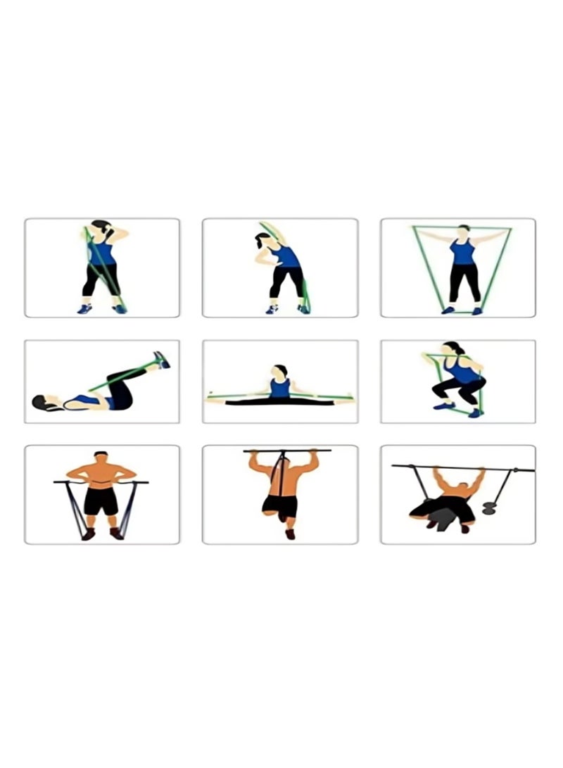 Relax Smart Resistance Bands Set 4 Pcs Exercise Bands Workout Bands Elastic Bands for Exercise Pull Up Assistance Bands Fitness Bands Assist Set for Body Training Strength Weighted Gyms - Image 5