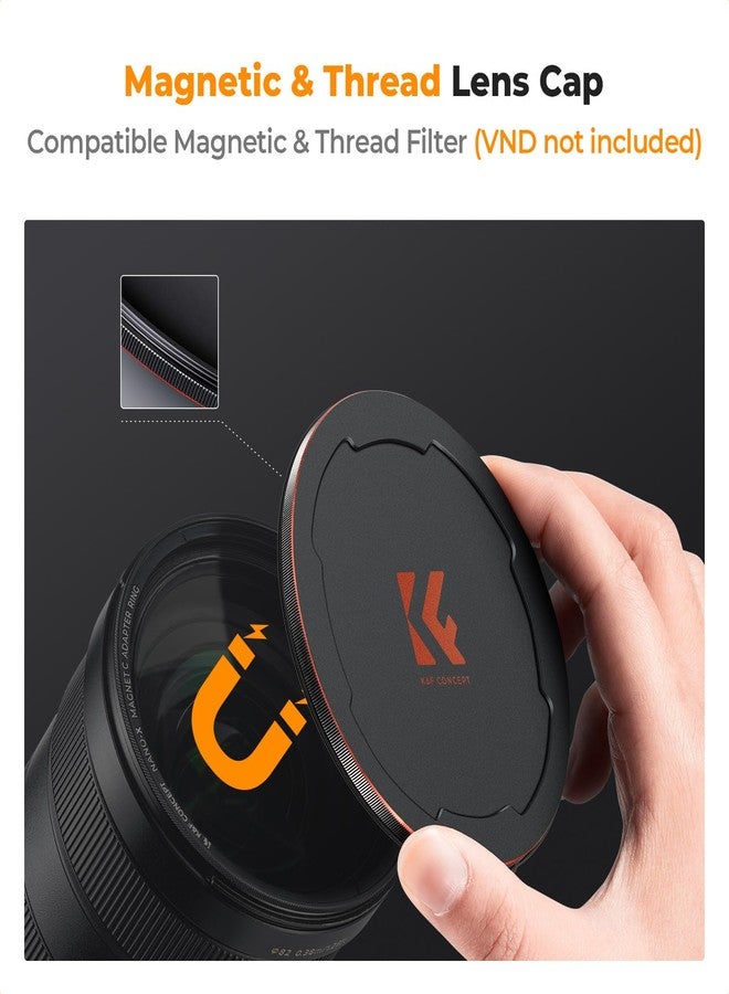كيه آند إف كونسبت فلتر الكثافة المحايدة المغناطيسي K&F Concept Nano X-Series ND1000 (10 وقفات) مع نظام تحرير سريع مغناطيسي ومحول عدسة 55 مم - Image 3