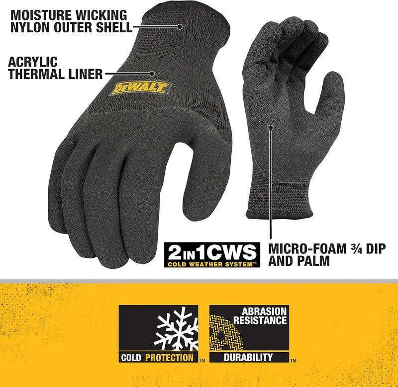 DEWALT DPG737XL Thermal Insulated Grip Glove 2 In 1 Design, Extra Large - Image 2
