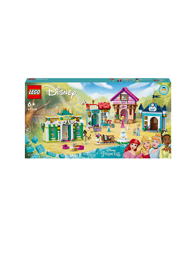 LEGO 43246 Disney Princess: Disney Princess Market Adventure, Buildable Playset Toy For Kids, Treasure Map And 4 Mini-Doll Figures, Imaginative Gift For Girls And Boys Aged 6 Plus (817 Pieces)