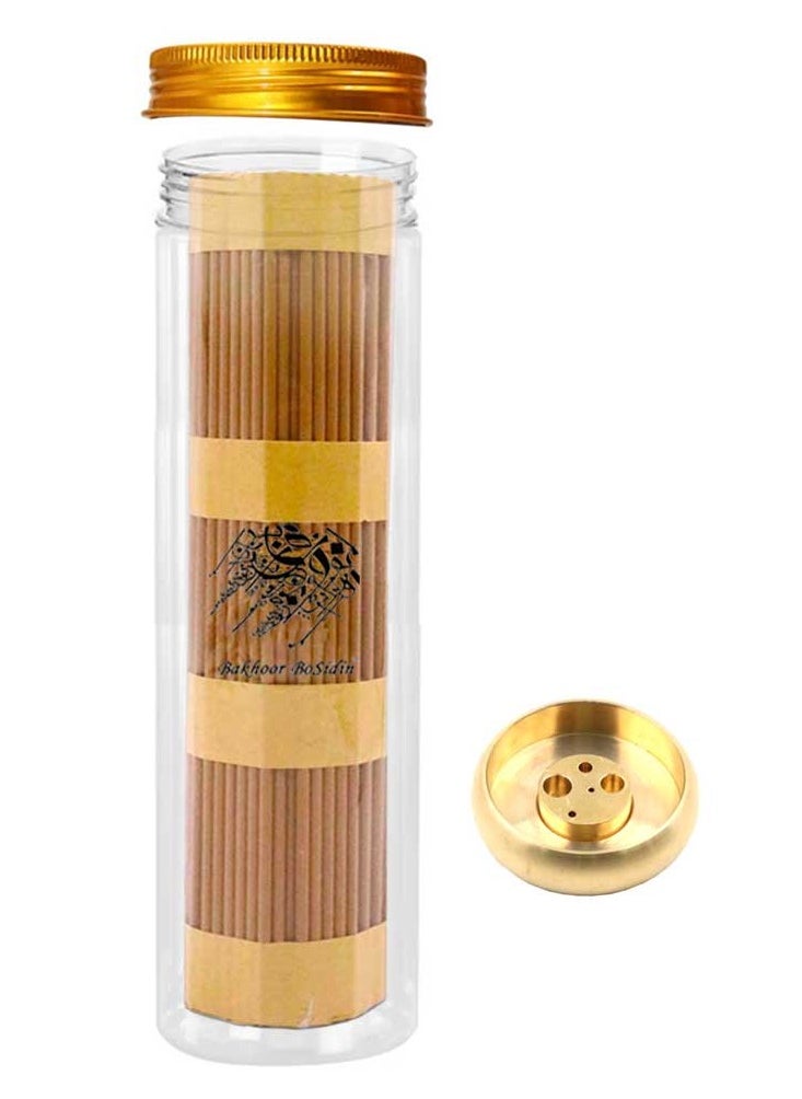 Bakhoor BoSidin Super Oud Camboadian Incense Sticks 3mm Thick Oud Bakhoor 200g with Cooper Holder in a Bottle - A94  - Image 2