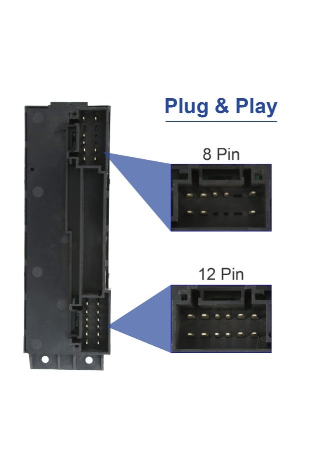 KISSUN Window Switch Driver Side, Power Master Control Window Switch with 8Pins+12Pins, Replacement for 2000 2001 2002 Chevy Silverado & GMC Sierra 1500HD 2500HD 3500, GMC Yukon XL, 2002 Avalanche - Image 2