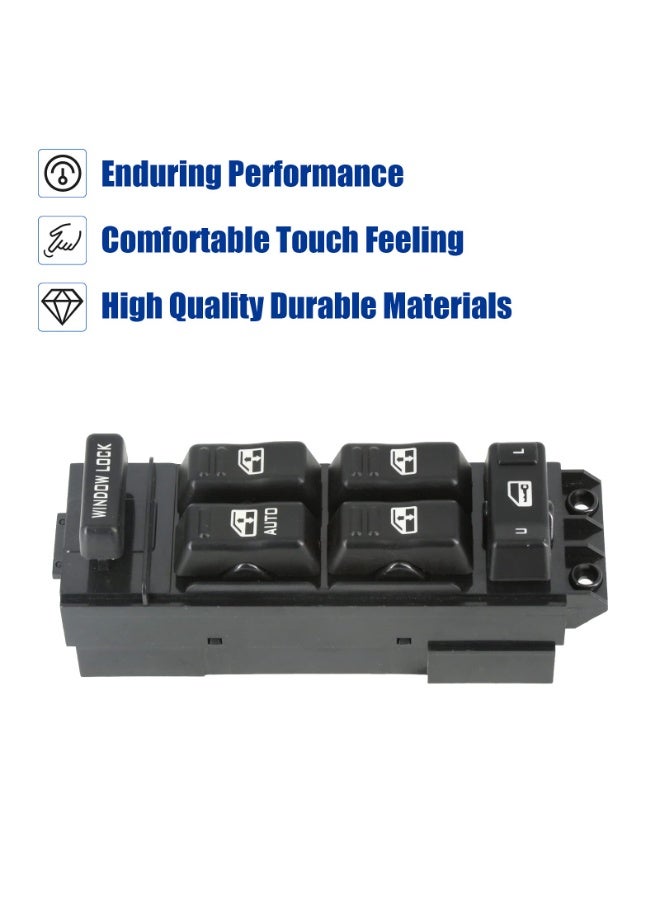 KISSUN Window Switch Driver Side, Power Master Control Window Switch with 8Pins+12Pins, Replacement for 2000 2001 2002 Chevy Silverado & GMC Sierra 1500HD 2500HD 3500, GMC Yukon XL, 2002 Avalanche - Image 5