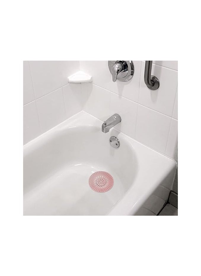 General Hair Catcher Durable Silicone Hair Stopper Shower Drain Covers Easy to Install and Clean Suit for Bathroom Bathtub and Kitchen 5 Pack  - Image 5