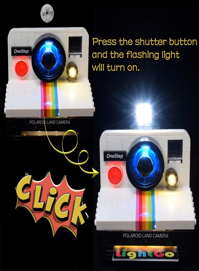 LightGo LED Lighting Kit Designed for Lego 21345 Polaroid OneStep SX-70 Camera Building Set - Not Include Model (Classic Version) - Image 3