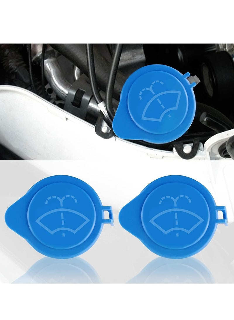 Excefore Windshield Wiper Washer Fluid Reservoir Tank Bottle Cap, Replacement Windshield Wiper Washer Fluid Reservoir Tank Bottle Cap Compatible for Ford Focus 2011-2015,Citroen C5 C6, OEM: #1708196(2Pcs) - Image 1
