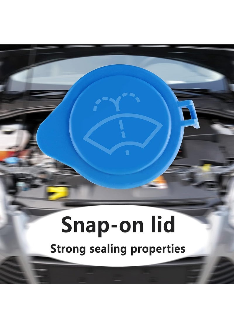 Excefore Windshield Wiper Washer Fluid Reservoir Tank Bottle Cap, Replacement Windshield Wiper Washer Fluid Reservoir Tank Bottle Cap Compatible for Ford Focus 2011-2015,Citroen C5 C6, OEM: #1708196(2Pcs) - Image 4