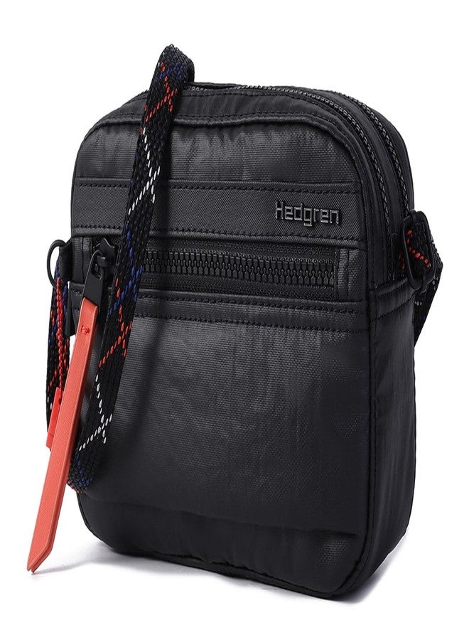 Hedgren, Womens, Maia Small Crossover 2 Compartment RFID, Black with Coral, One-Size - Image 3
