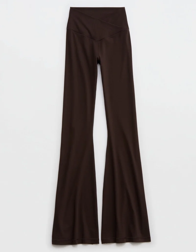 Aerie  OFFLINE By Aerie Real Me High Waisted Crossover Flare Legging for Women | Best Price UAE
