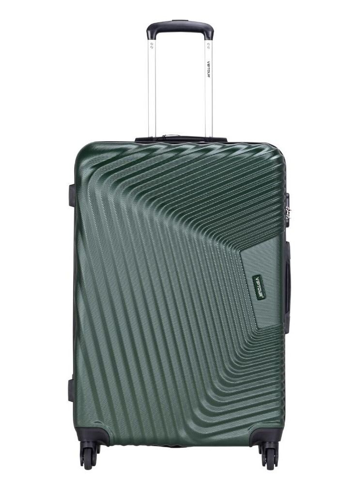 VIPTOUR ABS Hardside 3 Piece Trolley Luggage Set  Spinner Wheels with Number Lock 20/24/28 Inches   Dark Green  - Image 2
