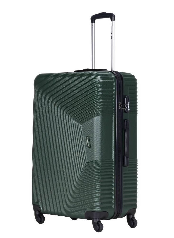 VIPTOUR ABS Hardside 3 Piece Trolley Luggage Set  Spinner Wheels with Number Lock 20/24/28 Inches   Dark Green  - Image 3