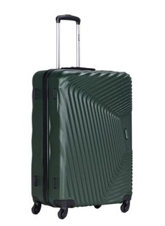 VIPTOUR ABS Hardside 3 Piece Trolley Luggage Set  Spinner Wheels with Number Lock 20/24/28 Inches   Dark Green  - Image 4