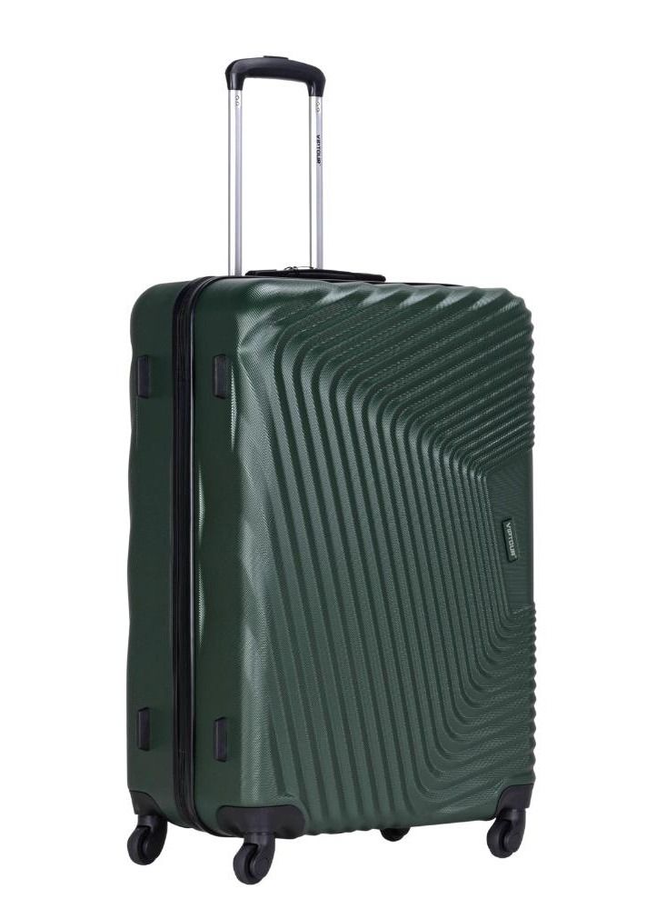 VIPTOUR ABS Hardside 3 Piece Trolley Luggage Set  Spinner Wheels with Number Lock 20/24/28 Inches   Dark Green  - Image 4